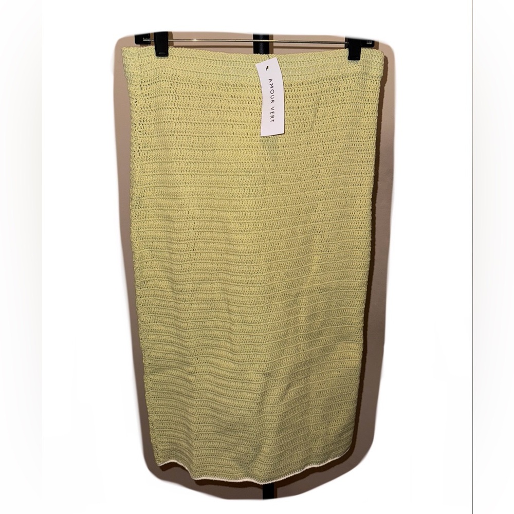 Amour Vert Green Knit Skirt